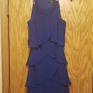 S.L. Fashions navy blue dress